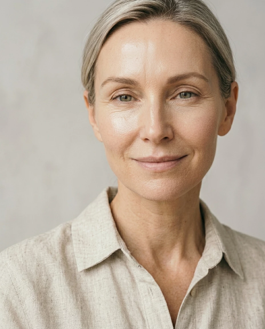 Elegant woman in her 40s